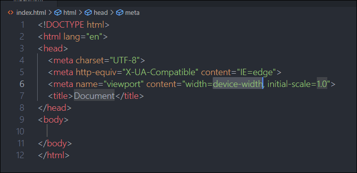 VS Code html 자동 완성 기능 