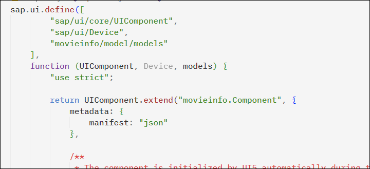 SAPUI5 Component.js